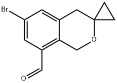 6'-Bromospiro[cyclopropane-1,3'-isochromane]-8'-carbaldehyde Structure