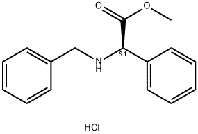 (R)-Methyl 2-(benzylamino)-2-phenylacetate hydrochloride Structure