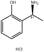 (S)-2-(1-Aminoethyl)phenol hydrochloride Struktur