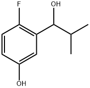 4-fluoro-3-(1-hydroxy-2-methylpropyl)phenol Structure