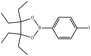 1,3,2-Dioxaborolane, 4,4,5,5-tetraethyl-2-(4-iodophenyl)- Structure