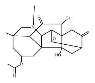 2α-(Acetyloxy)-7α,9-dihydroxy-21-methyl-6,21-secohetisan-6,13-dione Structure