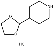 Piperidine, 4-(1,3-dioxolan-2-yl)-, hydrochloride (1:1)|