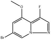 6-溴-3-氟-4-甲氧基吡唑并[1,5-A]吡啶,2833706-54-8,结构式