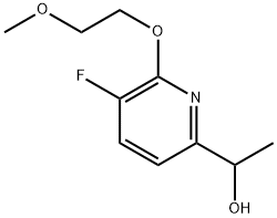 1-(5-Fluoro-6-(2-methoxyethoxy)pyridin-2-yl)ethan-1-ol Structure