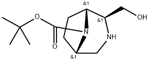 叔丁基((1R,2S,5S)-羟甲基)-3,8-二氮杂二环[3.2.1]辛烷-8-羧酸盐,2834759-44-1,结构式