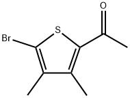 1-(5-Bromo-3,4-dimethyl-2-thienyl)ethanone 化学構造式