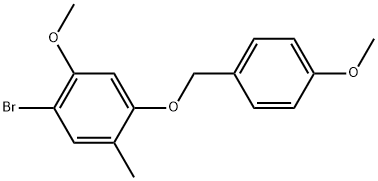 1-Bromo-2-methoxy-4-[(4-methoxyphenyl)methoxy]-5-methylbenzene|