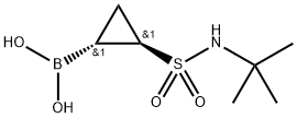 ((1R,2R)-2-(N-(叔丁基)磺胺甲酰基)环丙基)硼酸,2839691-43-7,结构式