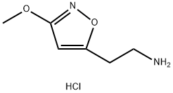 5-Isoxazoleethanamine, 3-methoxy-, hydrochloride (1:1) 化学構造式