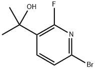 2-(6-Bromo-2-fluoropyridin-3-yl)propan-2-ol Structure