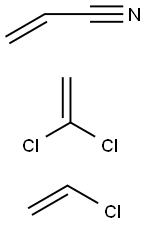 Acrylonitrile-vinylchloride-vinylidenechloride copolymer Structure