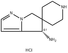 (S)-4'H,6'H-Spiro[piperidine-4,5'-pyrrolo[1,2-b]pyrazol]-4'-amine dihydrochloride Structure