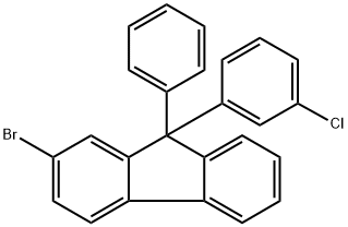 2-溴-9-(3-氯苯基)-9-苯基-9H-芴, 2845126-39-6, 结构式