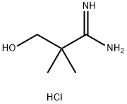 3-Hydroxy-2,2-dimethylpropanimidamide hydrochloride Structure