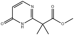 2-Pyrimidineacetic acid, 3,4-dihydro-α,α-dimethyl-4-oxo-, methyl ester Struktur