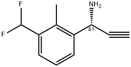 (R)-1-(3-(二氟甲基)-2-甲基苯基)丙-2-炔-1-胺, 2846109-61-1, 结构式