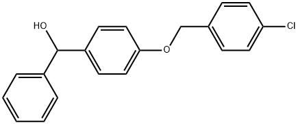 4-[(4-Chlorophenyl)methoxy]-α-phenylbenzenemethanol 结构式