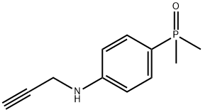 二甲基(4-(丙-2-炔-1-基氨基)苯基)氧化膦 结构式