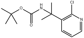 (2-(2-氯吡啶-3-基)丙-2-基)氨基甲酸叔丁酯, 2850325-50-5, 结构式