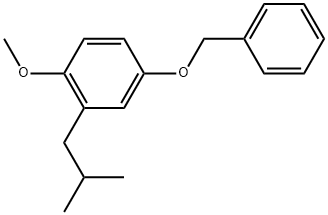 1-Methoxy-2-(2-methylpropyl)-4-(phenylmethoxy)benzene Structure