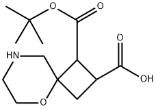 1-(叔丁氧羰基)-5-氧杂-8-氮杂螺[3.5]壬烷-2-羧酸,2852761-64-7,结构式