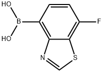 (7-氟苯并[D]噻唑-4-基)硼酸 结构式