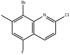 8-Bromo-2-chloro-5-fluoro-7-methylquinoline Structure