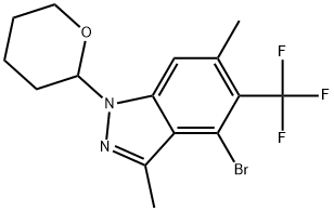 2852766-90-4 4-溴-3,6-二甲基-1-(四氢2H-吡喃-2-基)-5-(三氟甲基)-1H-吲唑