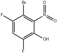 3-溴-4,6-二氟-2-硝基苯酚 结构式