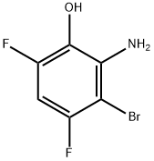2-Amino-3-bromo-4,6-difluorophenol Structure