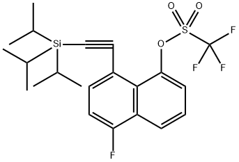 5-氟-8-((三异丙基甲硅烷基)乙炔基)萘-1-基三氟甲磺酸酯, 2852769-95-8, 结构式
