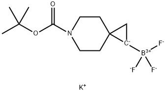 Potassium(6-(tert-butoxycarbonyl)-6-azaspiro[2.5]octan-1-yl)trifluoroborate Structure