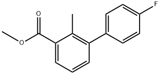 methyl 4'-fluoro-2-methyl-[1,1'-biphenyl]-3-carboxylate Structure