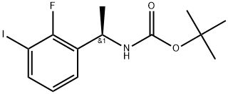 tert-Butyl (R)-(1-(2-fluoro-3-iodophenyl)ethyl)carbamate Structure