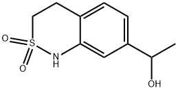 7-(1-羟乙基)-3,4-二氢1H-苯并[C][1,2]噻嗪2,2-二氧化物, 2854393-42-1, 结构式