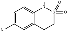 6-Chloro-3,4-dihydro-1H-benzo[c][1,2]thiazine 2,2-dioxide Struktur