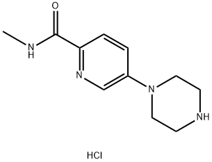 2855060-45-4 2-Pyridinecarboxamide, N-methyl-5-(1-piperazinyl)-, hydrochloride (1:)