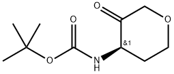 (R)-(3-氧代四氢-2H-吡喃-4-基)氨基甲酸叔丁酯,2855065-57-3,结构式