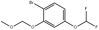 1-Bromo-4-(difluoromethoxy)-2-(methoxymethoxy)benzene Struktur