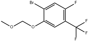 1-Bromo-5-fluoro-2-(methoxymethoxy)-4-(trifluoromethyl)benzene Struktur