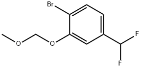 1-Bromo-4-(difluoromethyl)-2-(methoxymethoxy)benzene Struktur