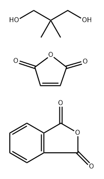 1,3-Isobenzofurandione, polymer with 2,2-dimethyl-1,3-propanediol and 2,5-furandione Struktur