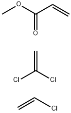 Methyl 2-propenoate polymer with chloroethene and 1,1-dichloroethene Structure