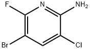5-bromo-3-chloro-6-fluoropyridin-2-amine Structure