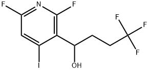 3-Pyridinemethanol, 2,6-difluoro-4-iodo-α-(3,3,3-trifluoropropyl)- 化学構造式