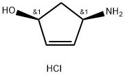 2-Cyclopenten-1-ol, 4-amino-, hydrochloride (1:1), (1S,4R)-,2863657-67-2,结构式