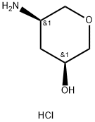 (3S,5R)-5-Amino-tetrahydro-pyran-3-ol hydrochloride Struktur