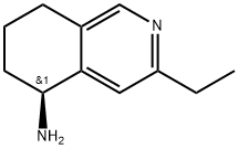 (S)-3-Ethyl-5,6,7,8-tetrahydroisoquinolin-5-amine 化学構造式