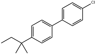 4-Chloro-4'-(1,1-dimethylpropyl)-1,1'-biphenyl 结构式